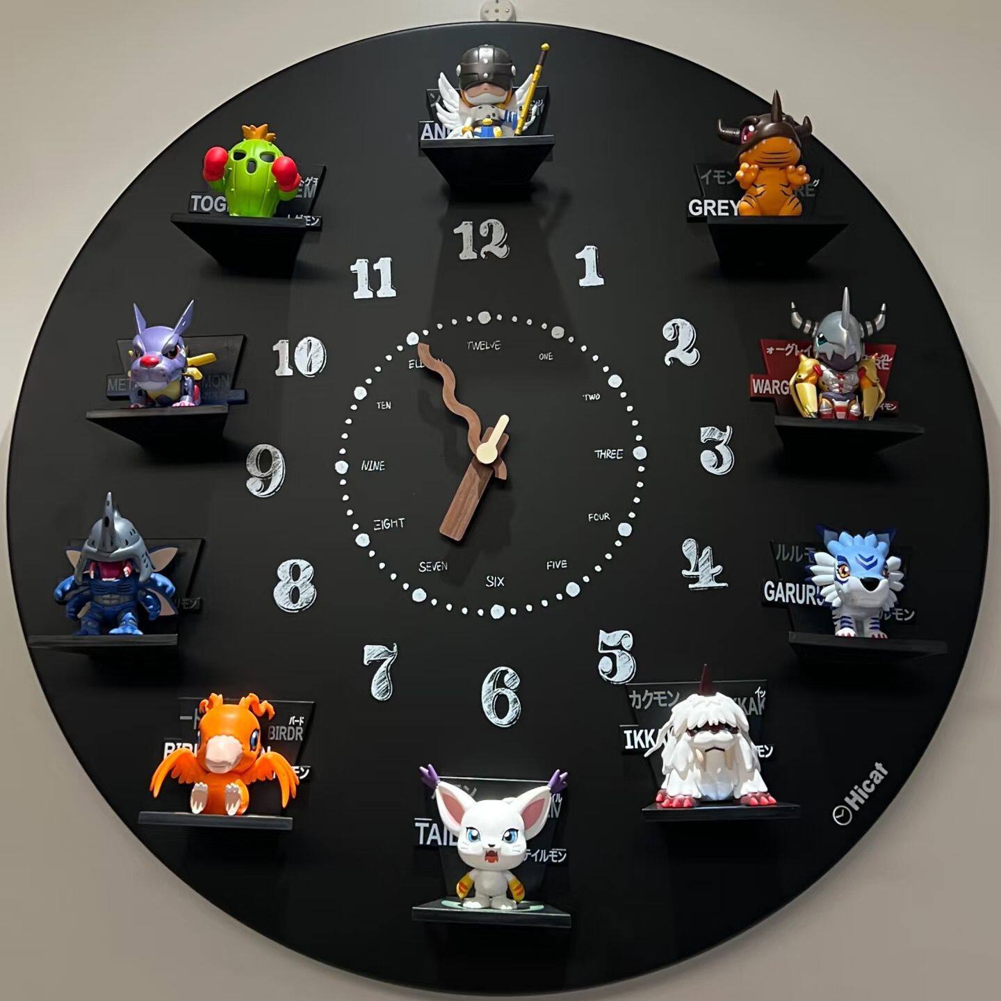 Bubble Mart Blind Box Wall Clock Star Man Hirono Little Prince Clock Creative Magnetic Wall Clock White Wall Decoration