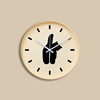 Cream Style ins Wall Clock Nordic Silent Fashion Simple Personality Color-Blocking Clock for Home Use