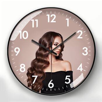 Fashionable Hair Salon Wall Clock, Barber Shop Wall Clock, Beauty Salon Creative Studio Quartz Clock, Decorative Clock