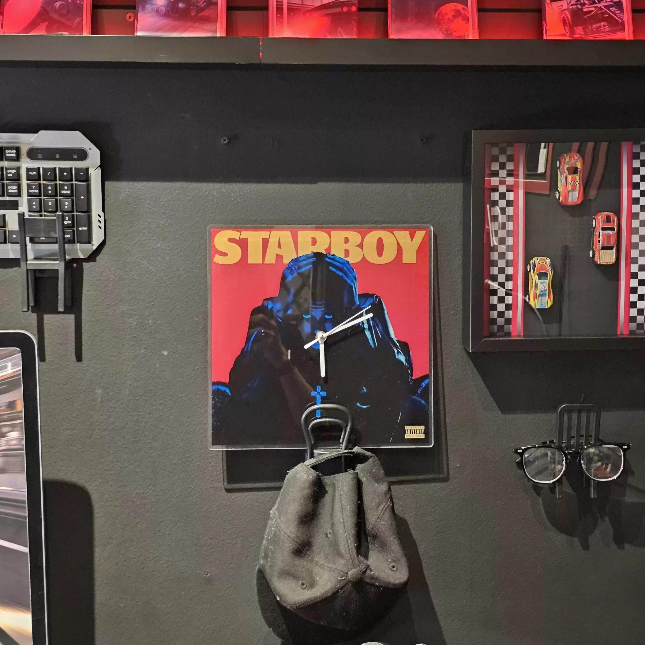 Potted Plant Brother Album Cover Clock Star-Campby Wall Clock Drake Wall Clock European and American Hip-Hop Trend Peripheral Clock