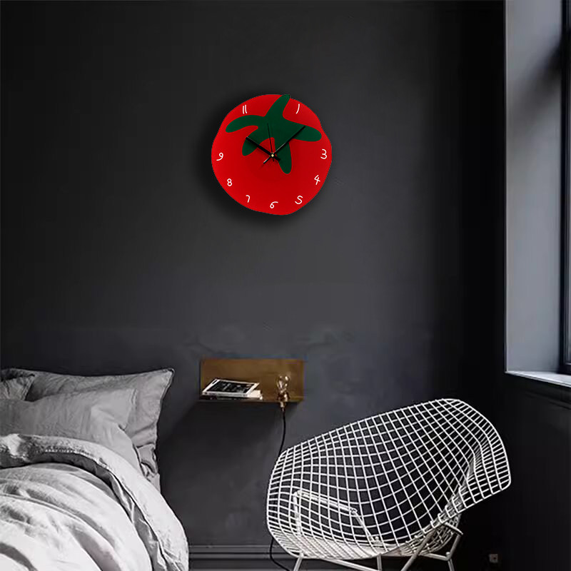 Cute and Creative Internet-Famous Wall Clock, Acrylic Simple Design, Suitable for Home Use, Universal Wall Hanging