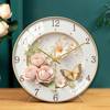 Creative Home Desk Clock Quartz Clock French Butterfly Nordic Clock High-Value Desk Clock Silent Bedroom Living Room