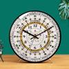 Meridian Flowing Eight Trigrams Creative Table Clock Traditional Chinese Medicine Health Care Home Clock Beauty Salon Spa Club Silent Table Clock