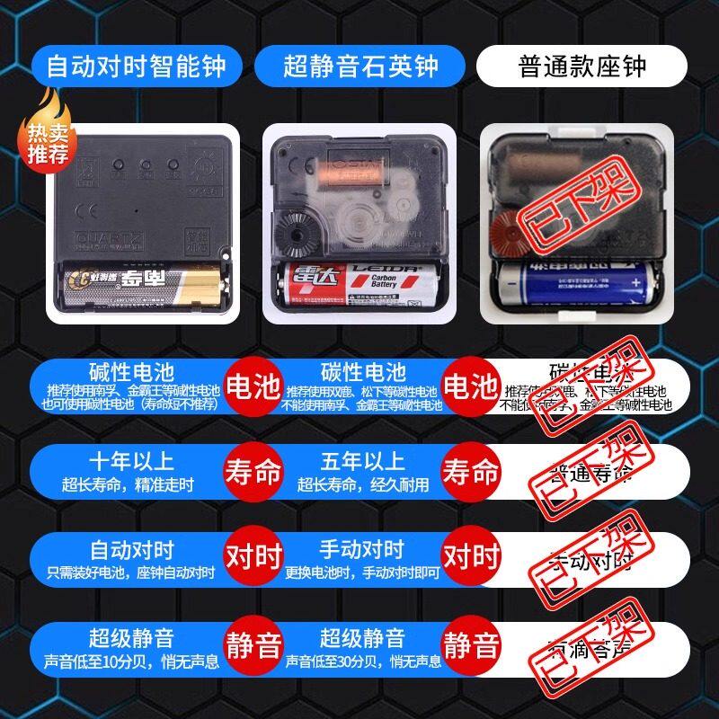 2025 New Model Home Living Room Chinese Style Desktop Clock Silent Chinese-Style Pendulum Clock Ornament Quartz Clock