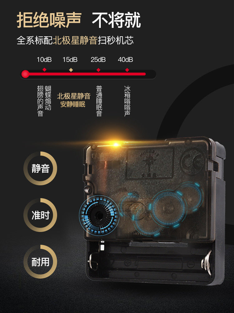 Nordic Light Luxury Desktop Clock for Living Room, Stylish Home Desktop Clock Ornament, Bedroom Bedside Silent Table Clock