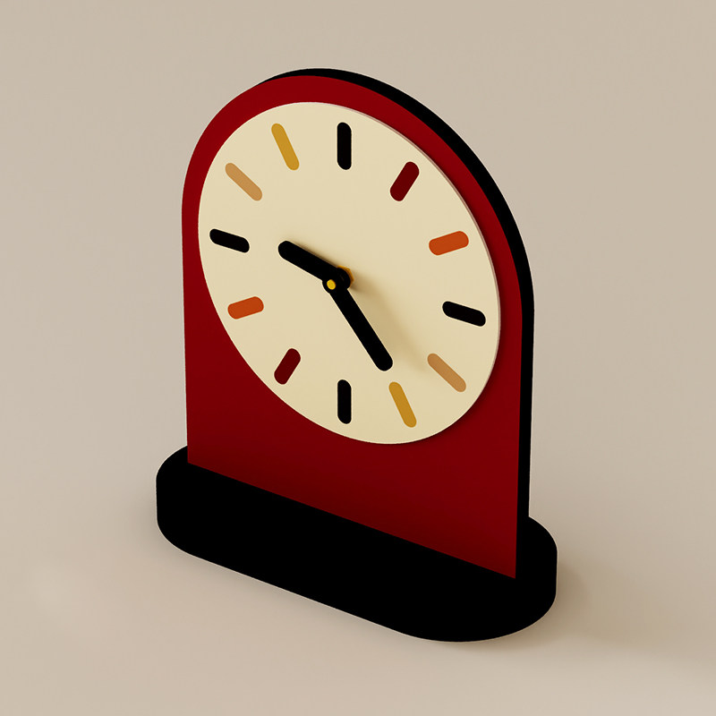 Modern Minimalist Internet-Famous Desktop Creative Ultra-Quiet Clock Table Clock Room Decoration 2023 Designer New Model