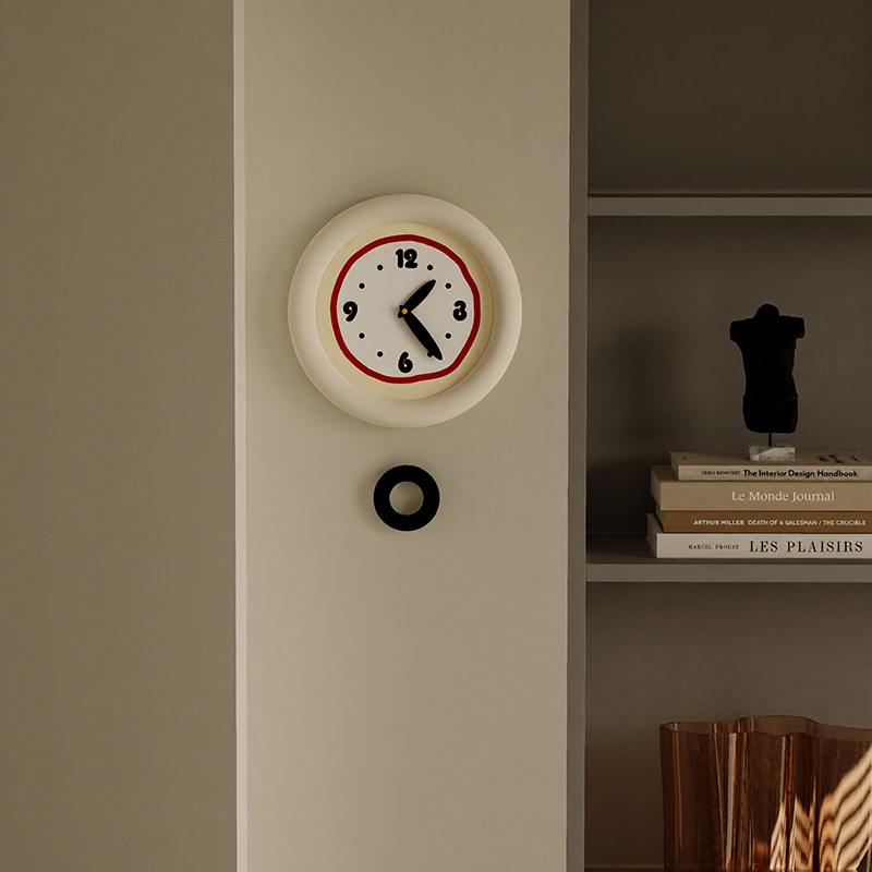 Wall Clock with High Aesthetic Design, Clock for Hanging on the Wall, Suitable for Living Room and Dining Table, 2023 New Model, Trendy, Fashionable, Unique and Creative