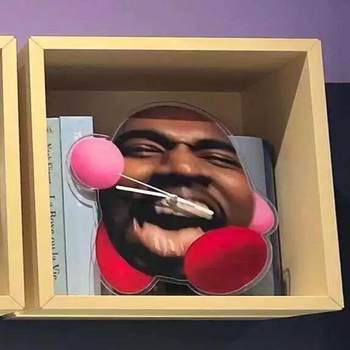 Potted Plant Brother Album Cover Clock Star-Campby Wall Clock Drake Wall Clock European and American Hip-Hop Trend Peripheral Clock