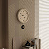 Cream Style Clock Wall Clock Living Room 2023 New Popular Creative Clock Simple Modern Elegant Silent Decorative Clock