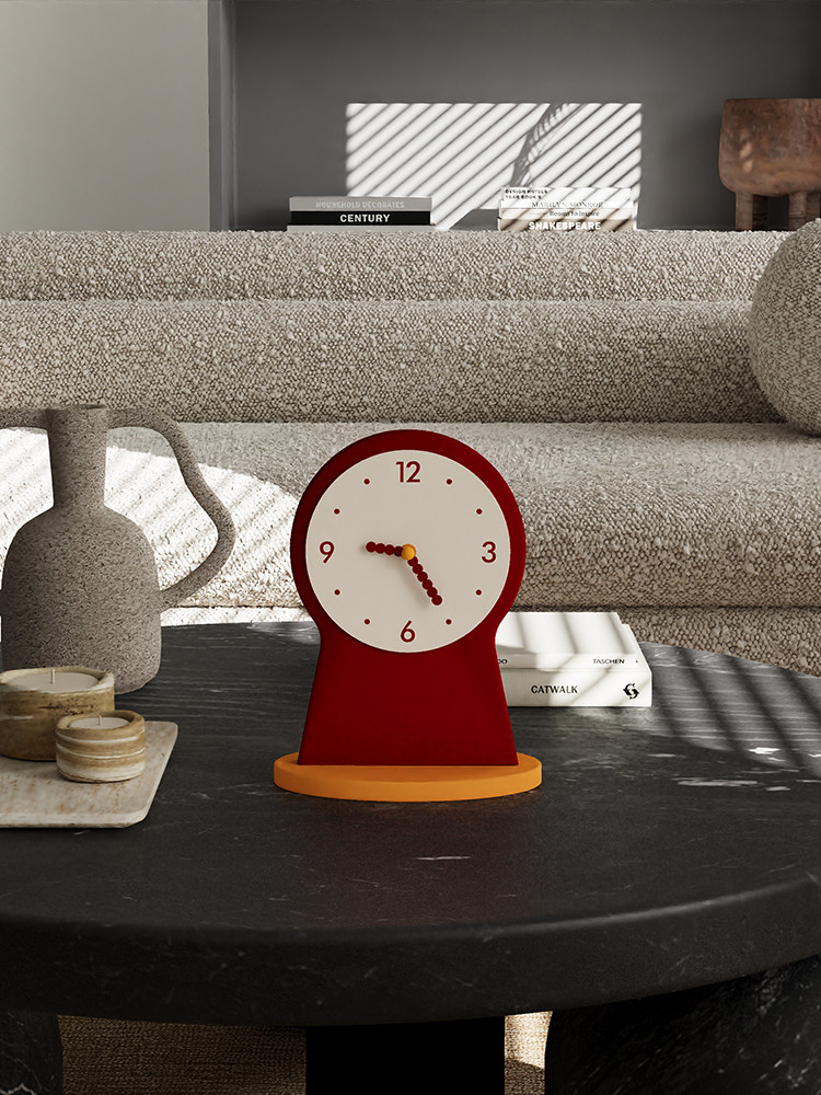 High-Quality Desktop Clock Ornament, Creative Tabletop Clock, Living Room Table Clock, Small Clock, Desktop Clock, Bedside Clock