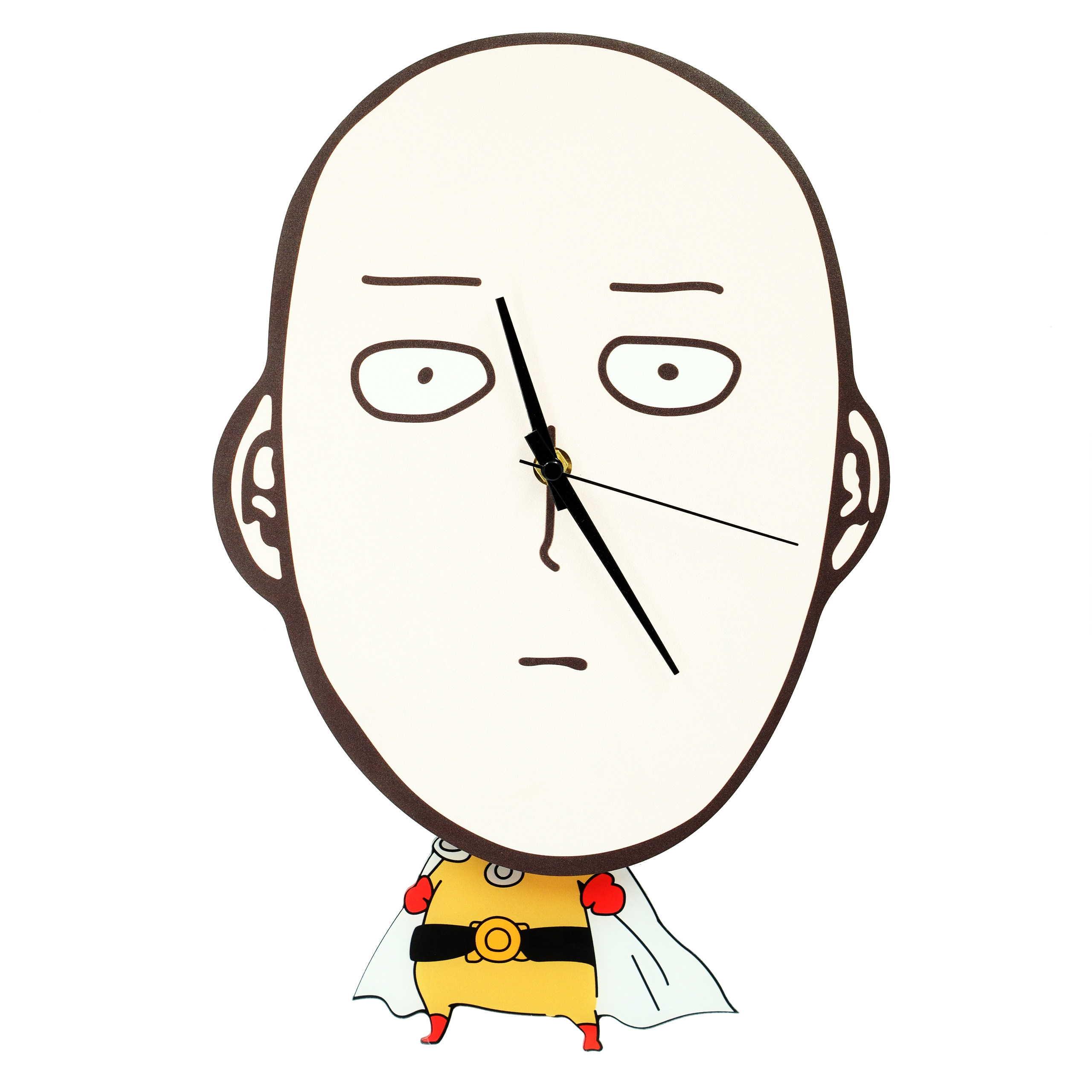 Anime One Punch Superman Sawyer Acrylic Cute Creative Wall Clock Swing Personalized Clock Art Wall Watch