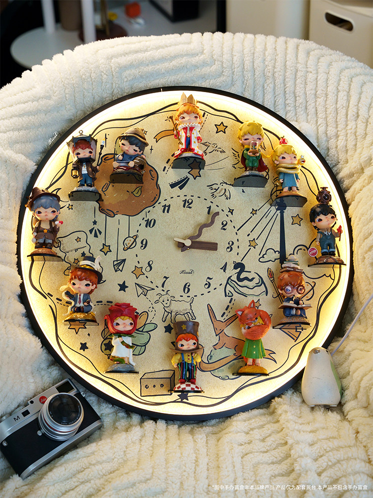 Hicat Ono Series Blind Box DIY Display Stand Wall Clock Cartoon Simple Silent Wall Decoration Clock