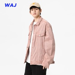 Spring new cotton water washing couple jacket men and women the same American retro handsome and loose worker denim jacket
