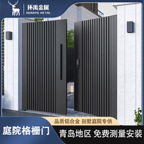 Aluminum art villa door new custom stainless steel patio door iron art aluminum alloy shutter door patio door outdoor door