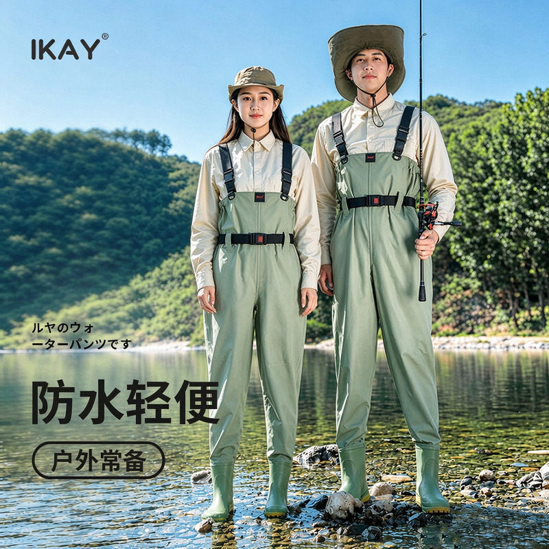 Ikay Wading Pants, Fishing Gear, Fishing Suit, Sea Fishing, River Tracing, Full-Body and Half-Body Waterproof Waders for Men and Women Ikay Wading Pants, Fishing Gear, Fishing Suit, Sea Fishing, River Tracing, Full-Body and Half-Body Waterproof Waders for Men and Women