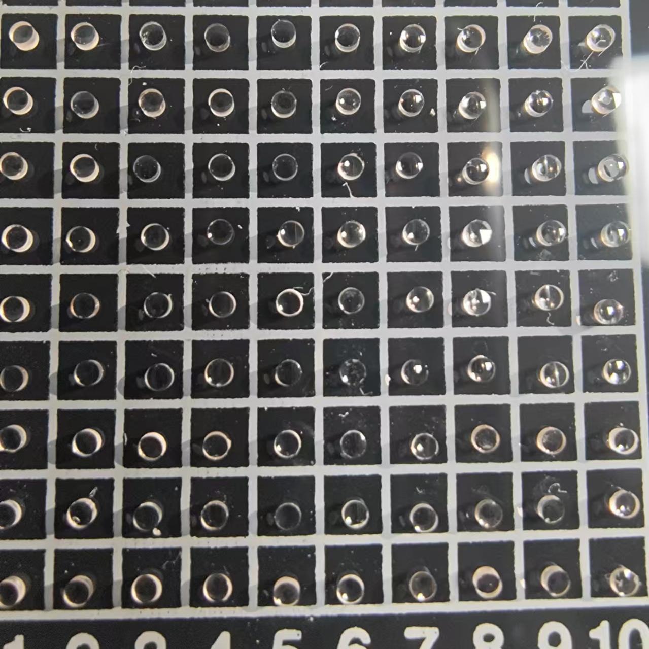 Bk7凹凸透镜直径1mm，中心厚度0,5mm，厂家支持定制加工