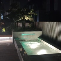 Duck bill stainless steel waterfall outlet flow wall courtyard water curtain wall flow channel water feature wall flow plate flow outlet