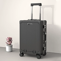 Черно-алюминиевая рама [подстаканник+USB-зарядный порт]