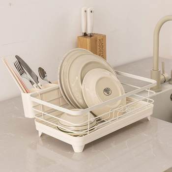 Carloter kitchen storage rack storage rack floor-standing dish storage rack household water filter bowl dish rack