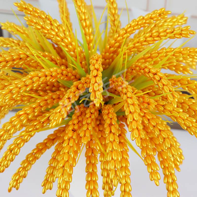 Gold Wheat Ears Material Packs Diy Gold Rice Ears Handwoven Bouquet Finished Rice Swing Pieces Themselves Made Simulation Flowers-Taobao