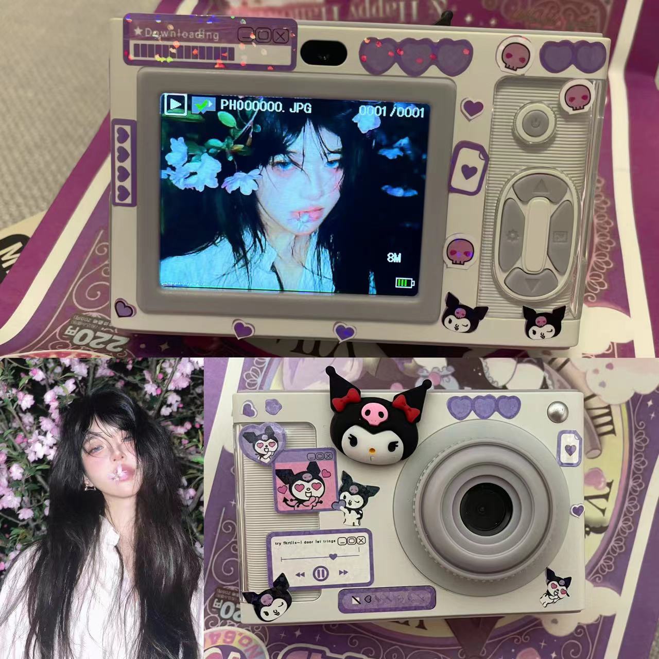 Girls cute ccd digital camera student party introduction retro small camera card machine children camera selfie