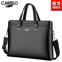 Crocodile mens briefcase genuine leather casual computer mens bag lawyer business leather shoulder crossbody handbag mens