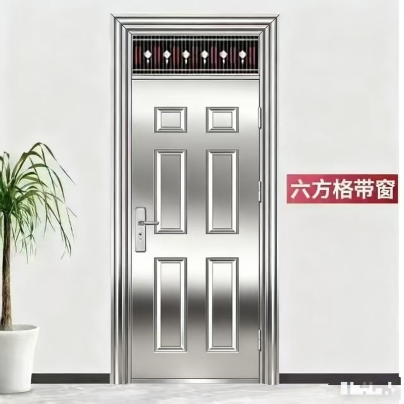 Free Shipping Nationwide 304 Stainless Steel Door Double-Sided Tempered Semi-Glass Translucent Entrance Door with Edging, Entry Door, Balcony Door Free Shipping Nationwide 304 Stainless Steel Door Double-Sided Tempered Semi-Glass Translucent Entrance Door with Edging, Entry Door, Balcony Door