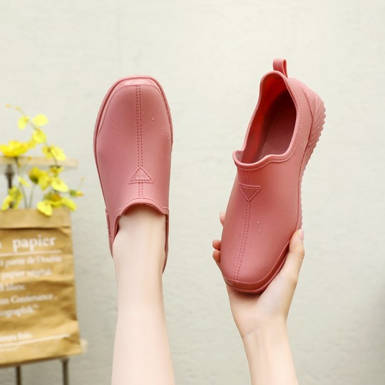 韩版雨靴低帮女士防水35码雨鞋舒适防滑短筒休闲胶鞋工作厨房水鞋