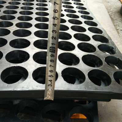 Hook shot blasting machine accessories 376378 sand leakage plate sandblasting machine rubber plate mesh hole pad wear-resistant partition quicksand