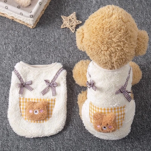 Кошачья одежда Милый медведь Толстовка Собаки Осень и Зимние теплые руля