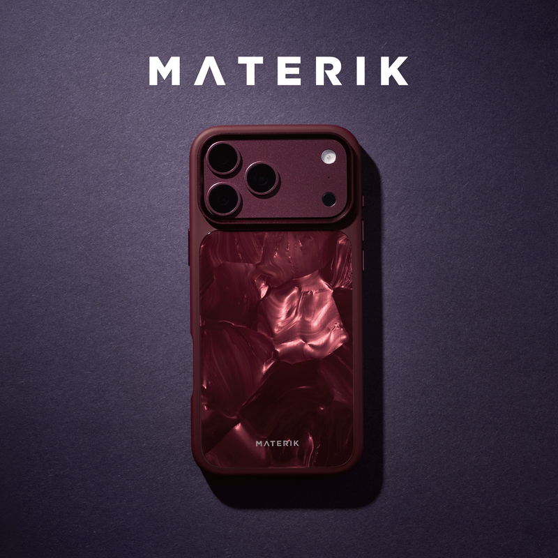 Materik Alchemy Handmade Natural Texture Art Suitable for Apple iPhone 18Promax Magnetic Phone Case 18Pro Italian Imported Material High-End 17Pm Anti-Fall Protective Case 17P