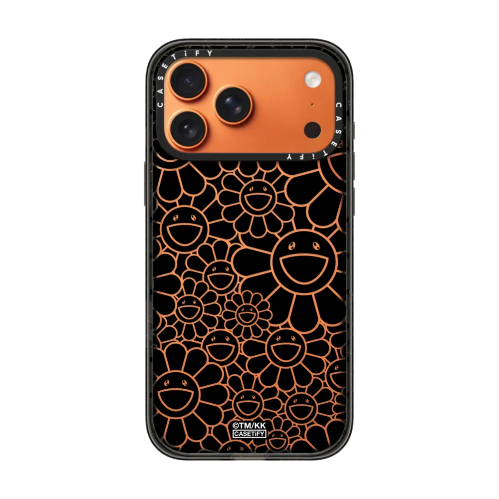 现货CASETiFY联名村上隆多花黑色定制可写字适用苹果iPhone17 pro max磁