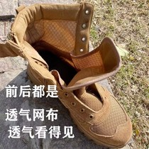 New brown combat boots for men ultra-light combat training boots high-top training anti-puncture sole training wear-resistant desert tactical boots