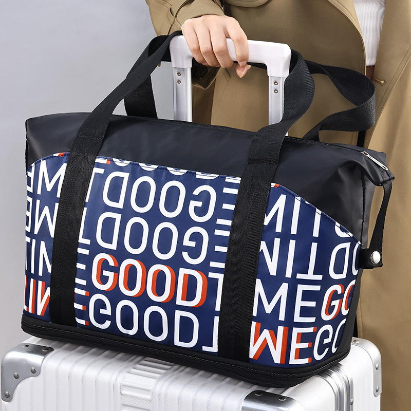 Travel Bag That Can Be Attached to a Trolley Suitcase, a Matching Bag That Can Be Hung on the Suitcase, a Large-Capacity Storage Bag That Can Be Attached to the Suitcase