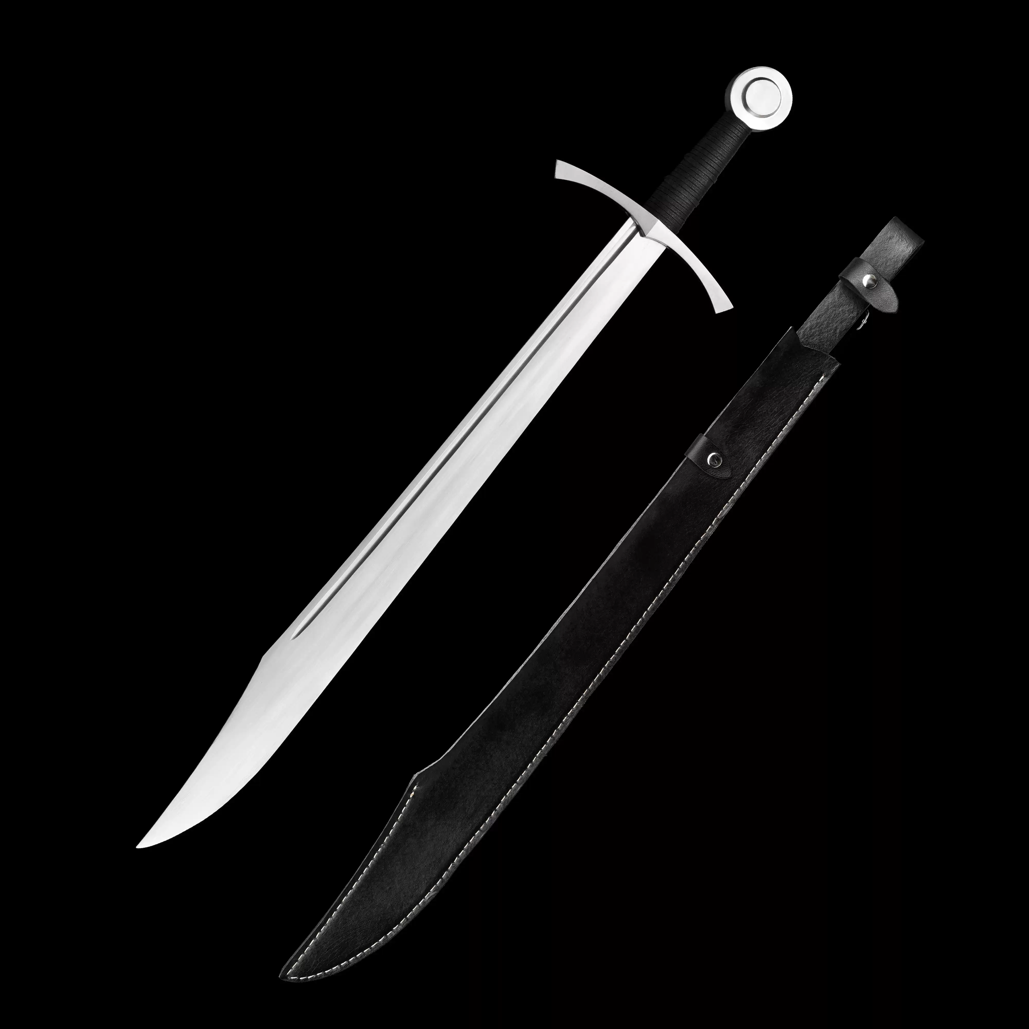 中世纪西洋剑弯刃大刀法尔辛法尔基刀法尔奇翁武器冷兵器未开刃, image size:4000x4000