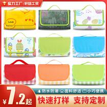 Picnic mat outdoor outing portable beach waterproof and moisture-proof thickened picnic mat lawn cloth thickened spring outing mat