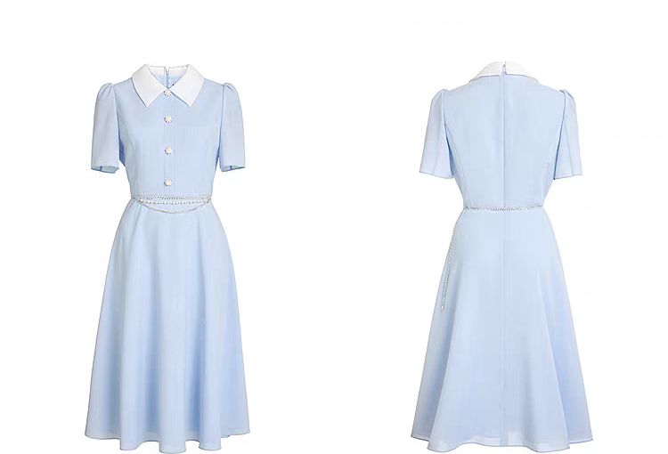 2025 New French Retro Elegant Dress Fashionable and Easiest for Match Slim Long Skirt