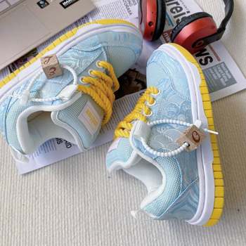 Trendy Autumn Silk Loafers in Light Blue, Versatile Campus Couple Shoes, Low-Top Men's Shoes, Large Size Casual Sneakers
