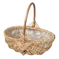 Flower Pots Basket Shop Small with Handle Picnic Portable Wi