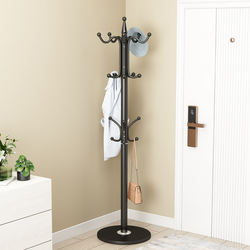 Iron coat rack floor-standing bedroom clothes rack home living room vertical simple clothes storage rack