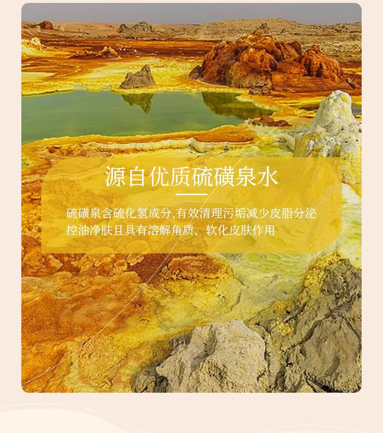 倾颜 美国  硫磺洗面奶 深层清洁去黑头祛痘粉刺清爽控油保湿 100g/支