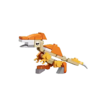 Jurassic dinosaur building blocks toy world Tyrannosaurus oxen dragon therizinosaurus small particles armored dragon boy gift