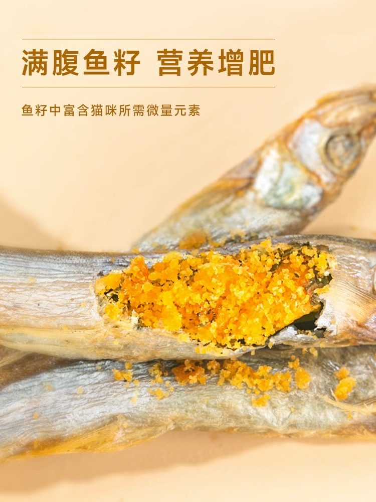 Pet Dog Snacks Freeze-Dried Spring Fish Nutritious Jerky Calcium Supplement Fish Oil Small Fish Jerky Teething Cat Snacks Dog Food