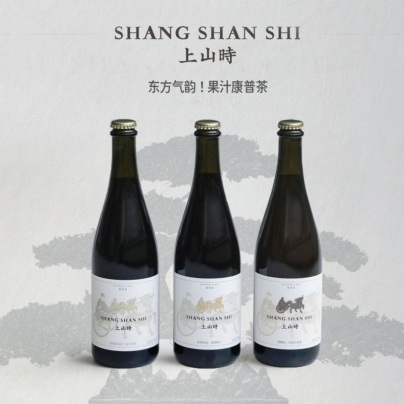 Fruit Tea Bursting with Aroma! Chinese-Style Fruit Juice Kombucha When Going up the Mountain, Oolong Tea, Narcissus Tea, Biluochun Kombucha 750ml