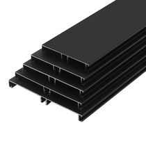 Aluminum alloy baseboard cabinet thickened decorative baseboard kitchen cabinet lower backsplash black bottom base line