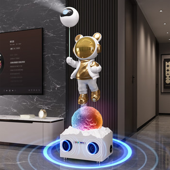 Astronaut astronaut starry sky lamp large ornament karaoke bluetooth speaker floor-standing ornament high-end atmosphere home decoration