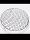 Stainless steel barbecue net with legs, round barbecue grate, special net for air fryer, oil-controlled baking, commercial use
