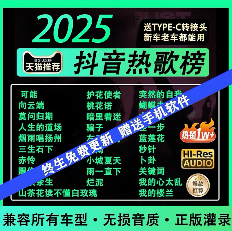 Lossless Car USB Flash Drive Songs 2026 High-Resolution Hot Songs Classic Pop Berlin Sound Car Music USB Flash Drive