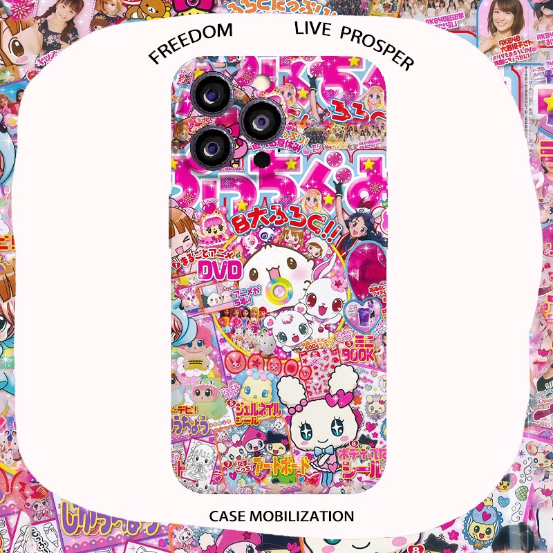 Jewel Pet Vintage Y2K Girl Film Full Coverage Phone Case for Apple 17, Nova 14, Huawei P80, Mate 70 Pro, Xiaomi 15, OPPO Reno9, Vivo Honor 400, iPhone 16