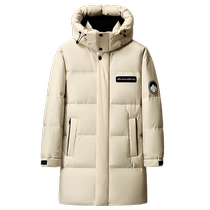 Duck Duck Couple Down Jacket Mens Winter Mid-Length Thickened Hooded Outdoor Casual Mens and Womens Same Style Warm Jacket